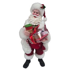 PD Possible Dreams Coffee Break Santa Claus Figurine Dessert Tray